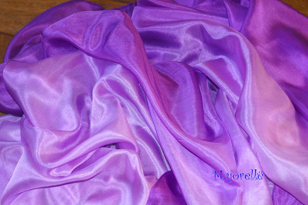 Zijde sluier paars kleurverloop