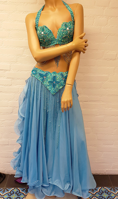 Sakkara kostuum 'Dalal' in turquoise