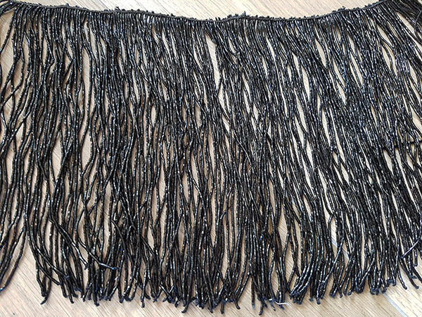 Kralensnoer zwart 18cm